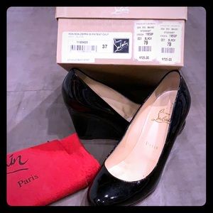 Christian Louboutin Ron Ron sz37 Black Patent Calf